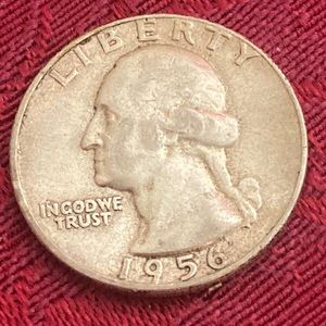 Vintage 1956 Washington Quarter 90% SILVER